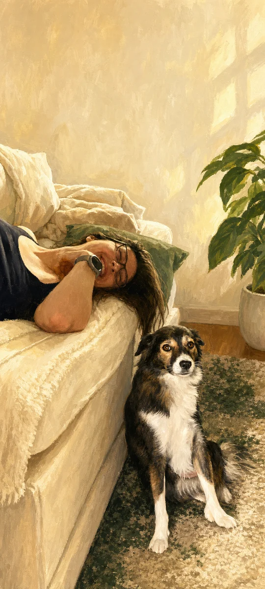 Joelle und Mila als gemütliche Gouache